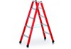 Stufen-Stehleiter EFAmix B (GFK), 2 x 4 Stufen, Arbeitshöhe/Länge 260/134 cm